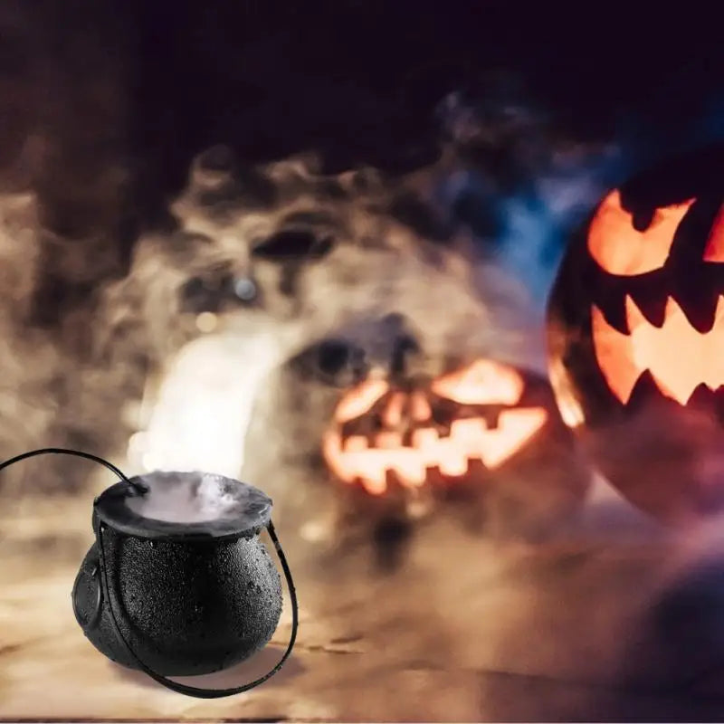 Halloween Mist Maker Fogger Water Fountain Fog Machine Color Changing Party Prop Halloween Smoke Machine Lighting Lights Effect