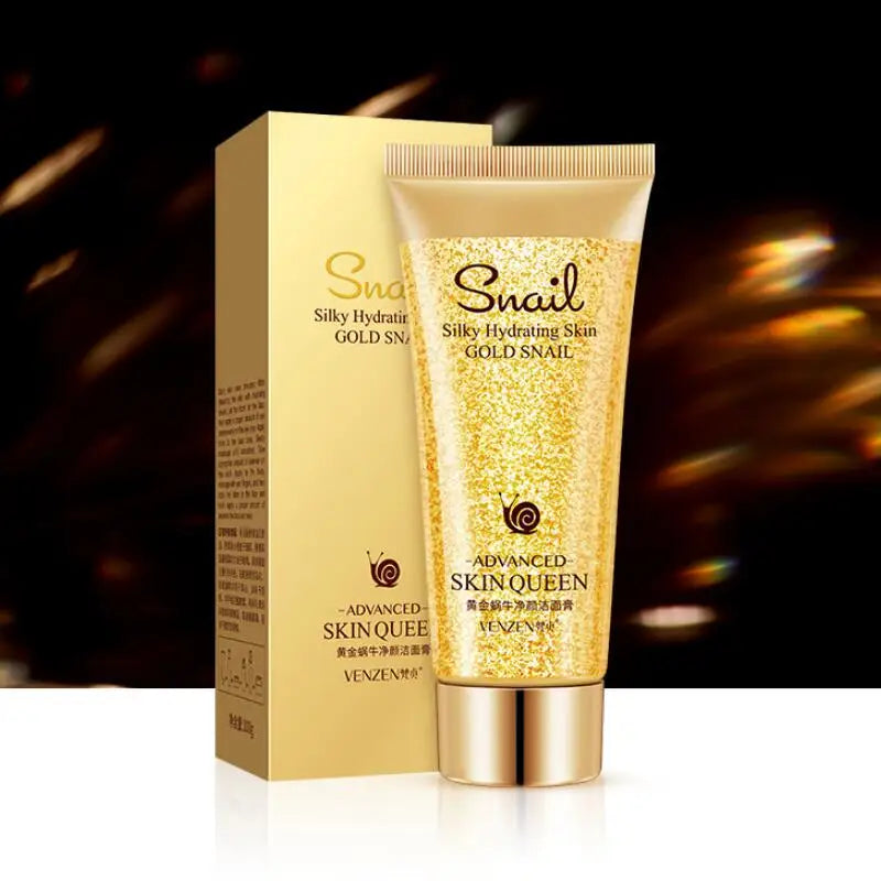 Facial Cleanser Gold Snail Hydrating Moisturizing Nourishing Oil Control Gentle Face Wash Skin Care