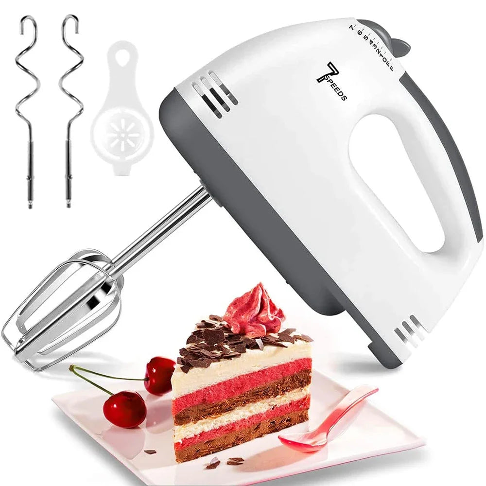 Multifunctional 7 Speed Mini Mixer Electric Food Blender Handheld Mixer Egg Beater Automatic Cream Food Cake Baking Dough Mixer