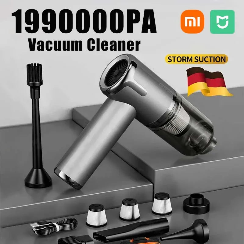 XIAOMI Car Vacuum Cleaner 1990000PA Mini Powerful Handheld Wireless Household Removal Multifunction Cleaning Instrument Portable