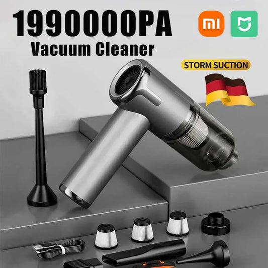 XIAOMI Car Vacuum Cleaner 1990000PA Mini Powerful Handheld Wireless Household Removal Multifunction Cleaning Instrument Portable