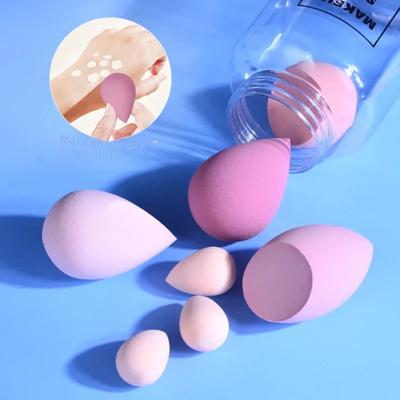 Drift Bottle 7-pack Beauty Egg Set, Super Soft, Non-eating Powder Makeup Puff, Water Drop Gourd, Non-latex Makeup