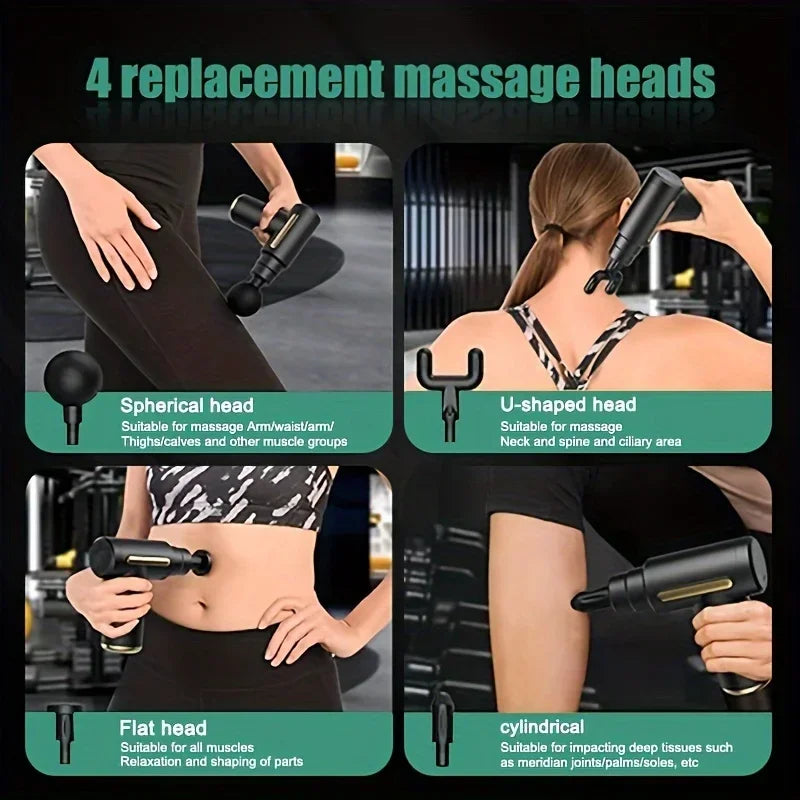 Fascial Gun Muscle Massage Gun Deep Tissue Muscle Handheld Percussion Massager For Body Back And Neck Leg