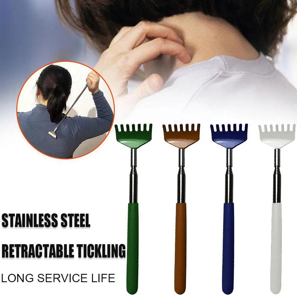 Adjustable Back Scratcher Steel Back Massage Telescopic Anti Itch Claw Massager Back Massage For Elders Tickle Massage Stick