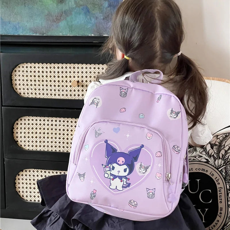 Sanrio Hello Kitty Children's Backpack Handbag School Bag Boys And Girls Fashion Casual Kindergarten Primary School Student Bags