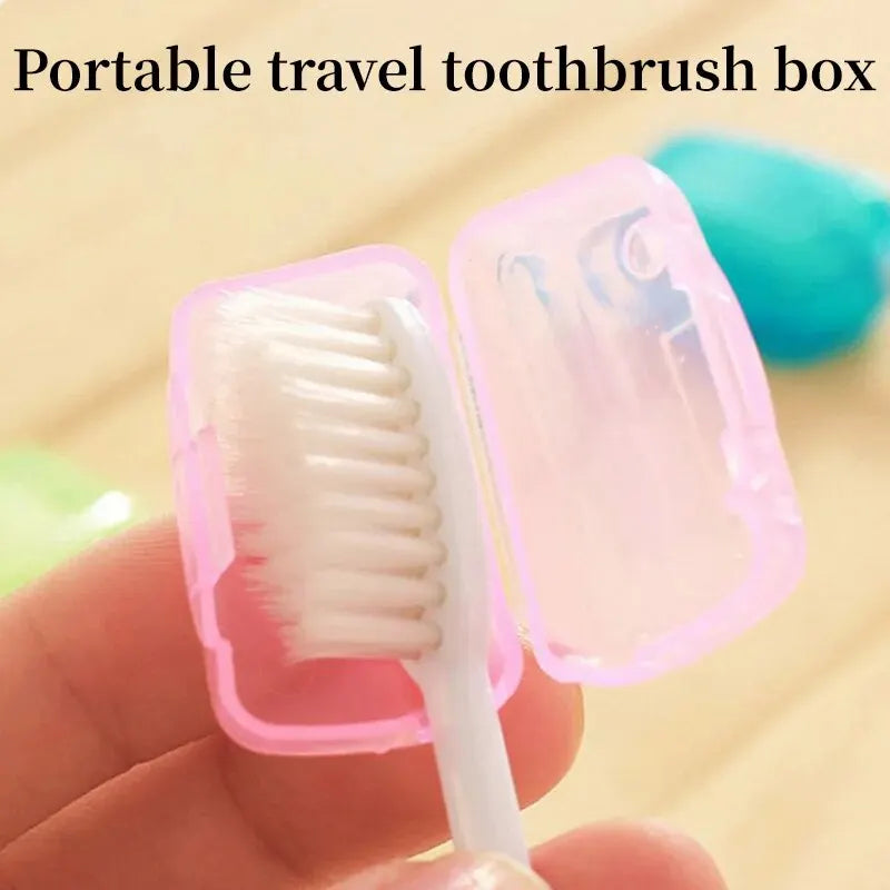 5pcs Portable Toothbrush Cover Travel Portable Toothbrush Protection Case Outdoor Dustproof Case Portable Travel Toothbrush Case