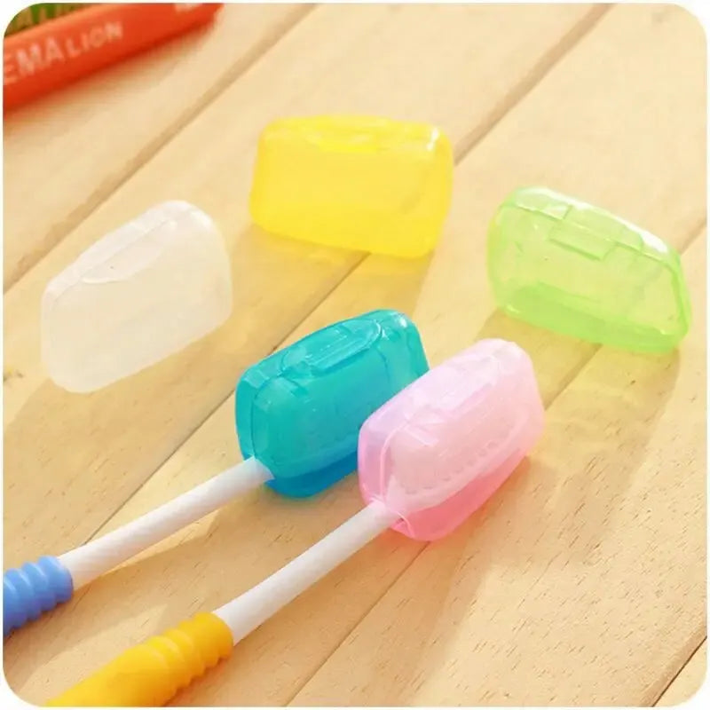 5pcs Portable Toothbrush Cover Travel Portable Toothbrush Protection Case Outdoor Dustproof Case Portable Travel Toothbrush Case