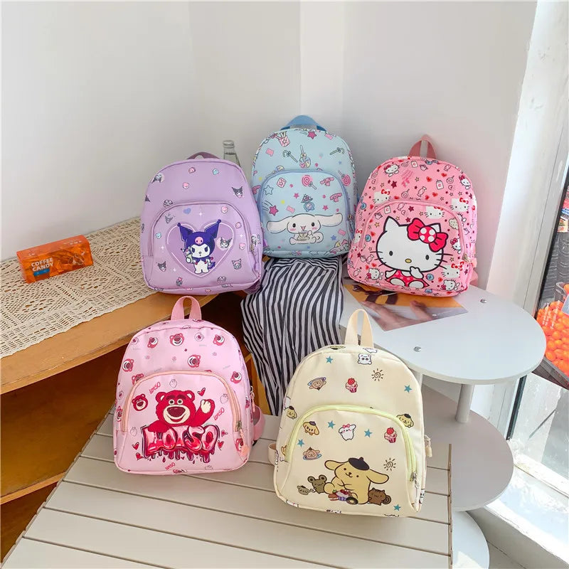 Sanrio Hello Kitty Children's Backpack Handbag School Bag Boys And Girls Fashion Casual Kindergarten Primary School Student Bags