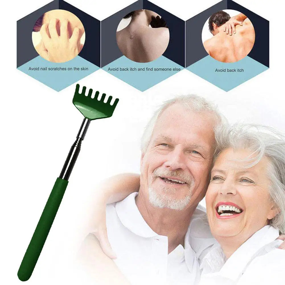 Adjustable Back Scratcher Steel Back Massage Telescopic Anti Itch Claw Massager Back Massage For Elders Tickle Massage Stick