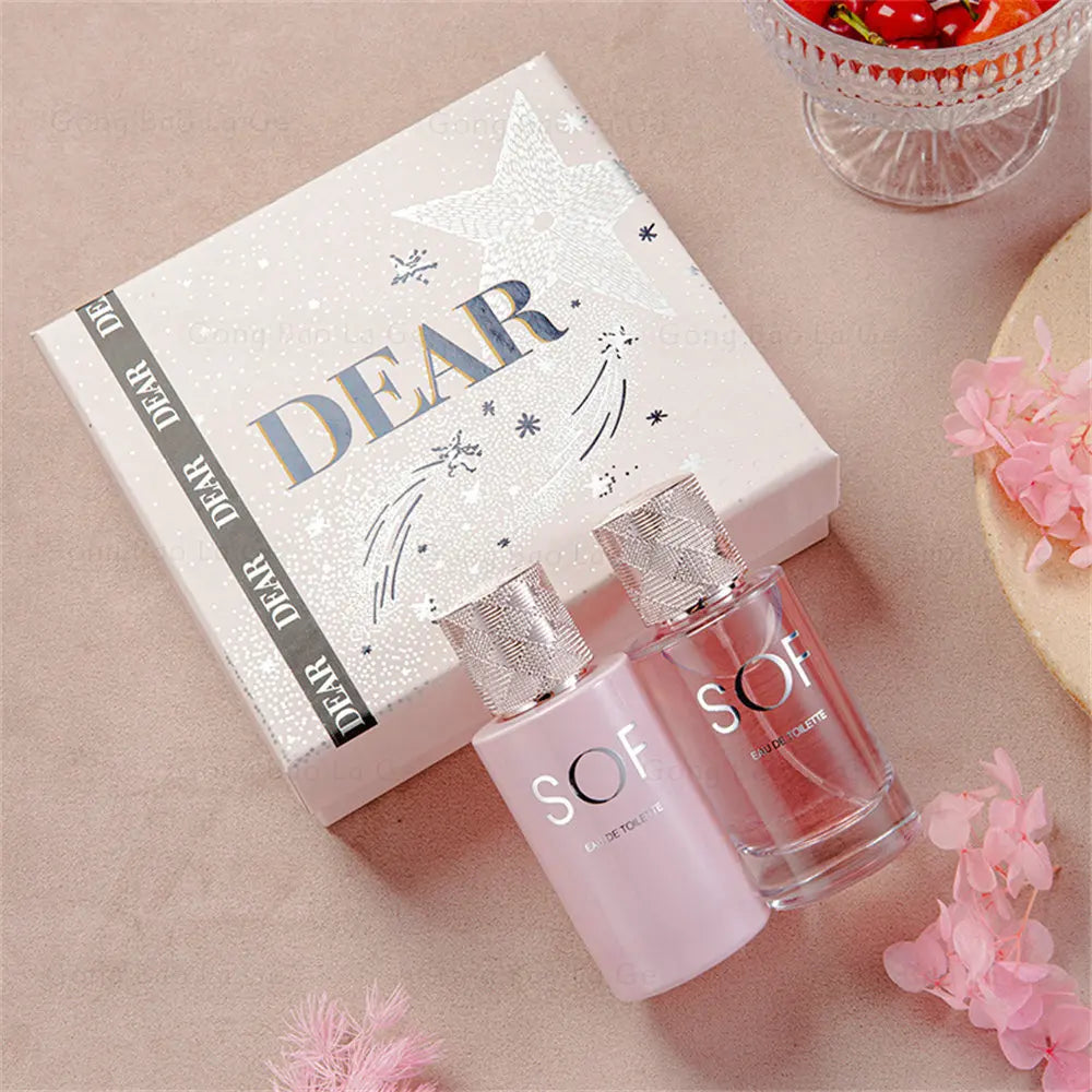 Men Perfume Gift Box Two Piece Set Lasting Floral Scent Pheromone Fascination Man Eau De Parfum Cologne Fragrance 100ml Toilette