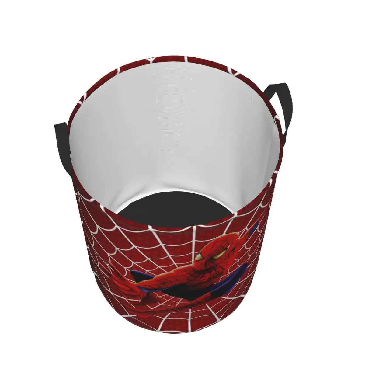 Custom Spiderman Gesture Laundry Basket Foldable Large Capacity Clothes Storage Bin Baby Hamper