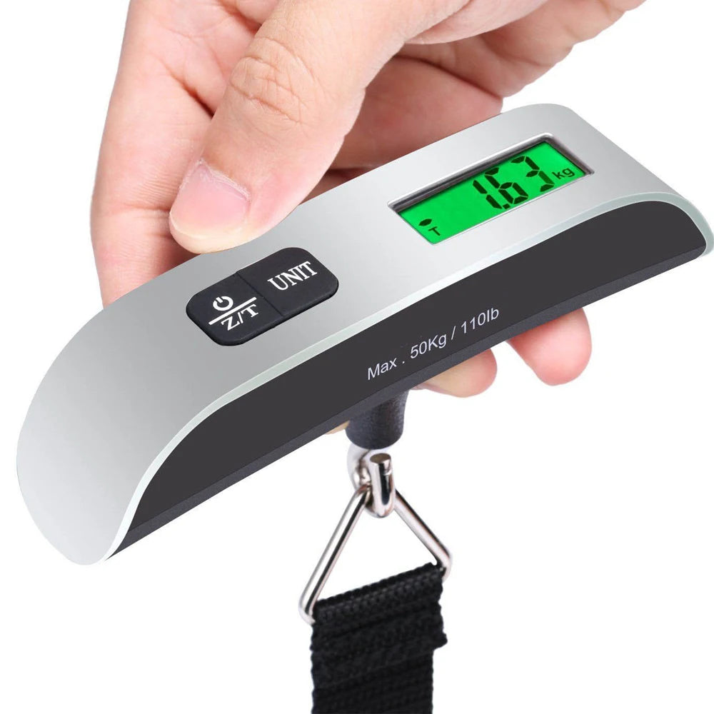 50kg 10g Digital Scale Electronic Balance Pocket Luggage Hanging Scale Suitcase Travel Weighing Scale Baggage Bag Weight Gadgets