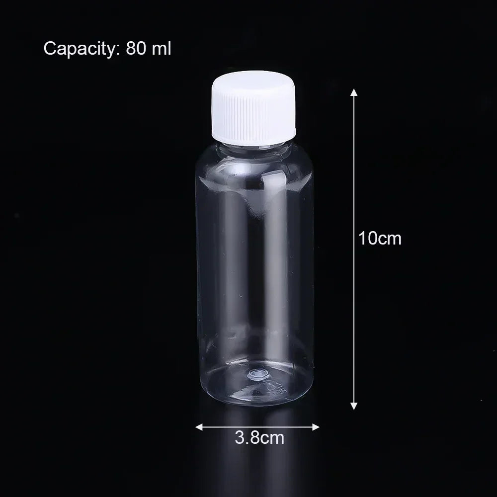 1/5/10Pcs Plastic Bottle Transparent Refillable Small Mouth Bottle Portable Sample Vials Cosmetic Containers for Lotion Creams